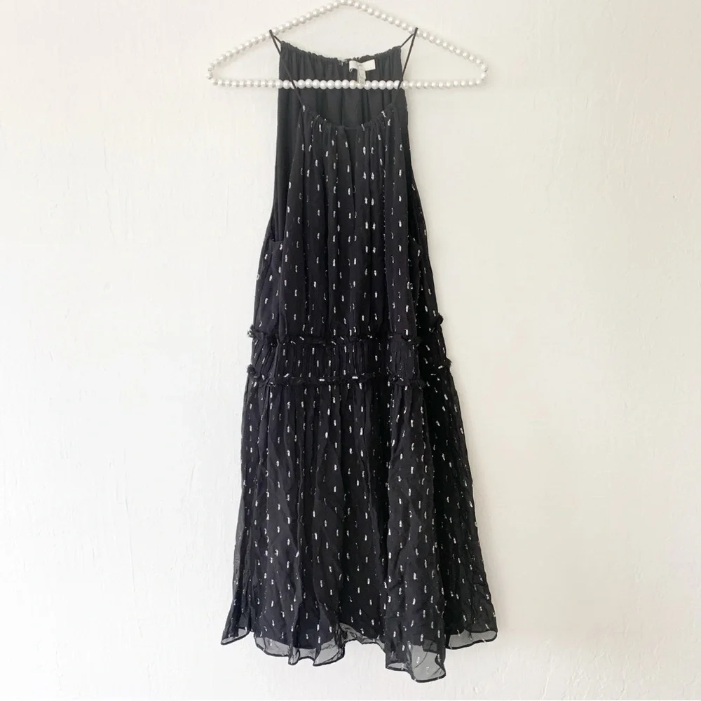 Joie Althia Metallic Embroidered Silk Dress - Picture 9 of 16